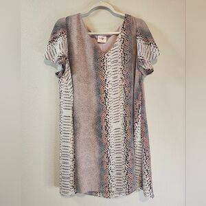 Buddy Love Baker Dress In Amethyst Snake Bohemian Desert Style Size‎ Medium New!